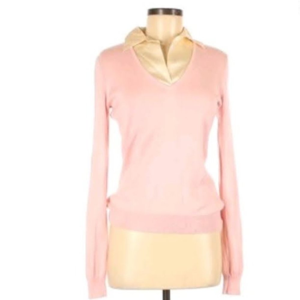 ralph lauren silk pullover sweater